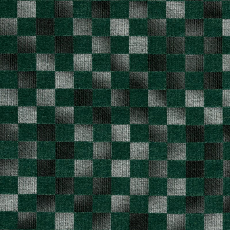 Checkerboard Emerald Curtains