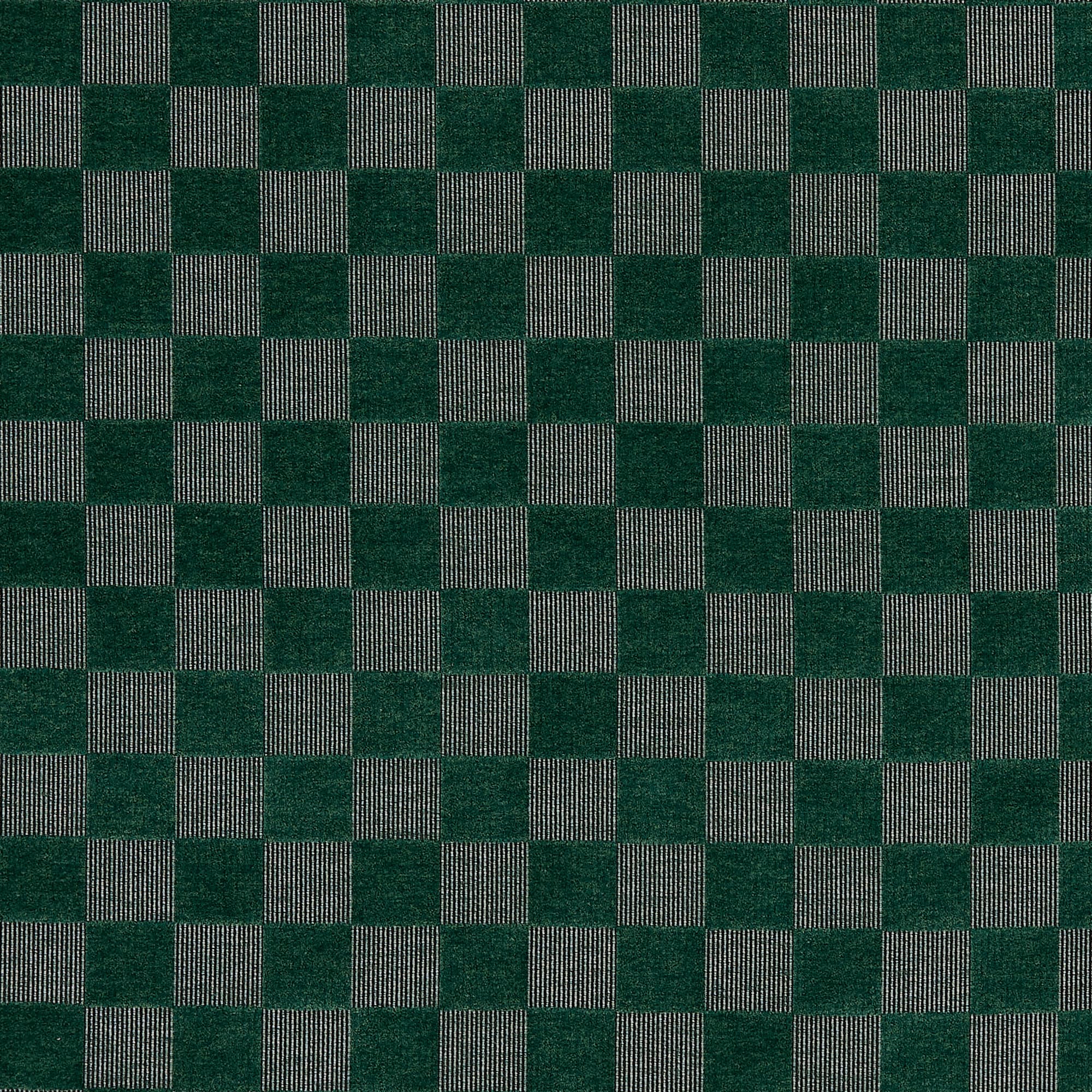 Checkerboard Emerald Curtains