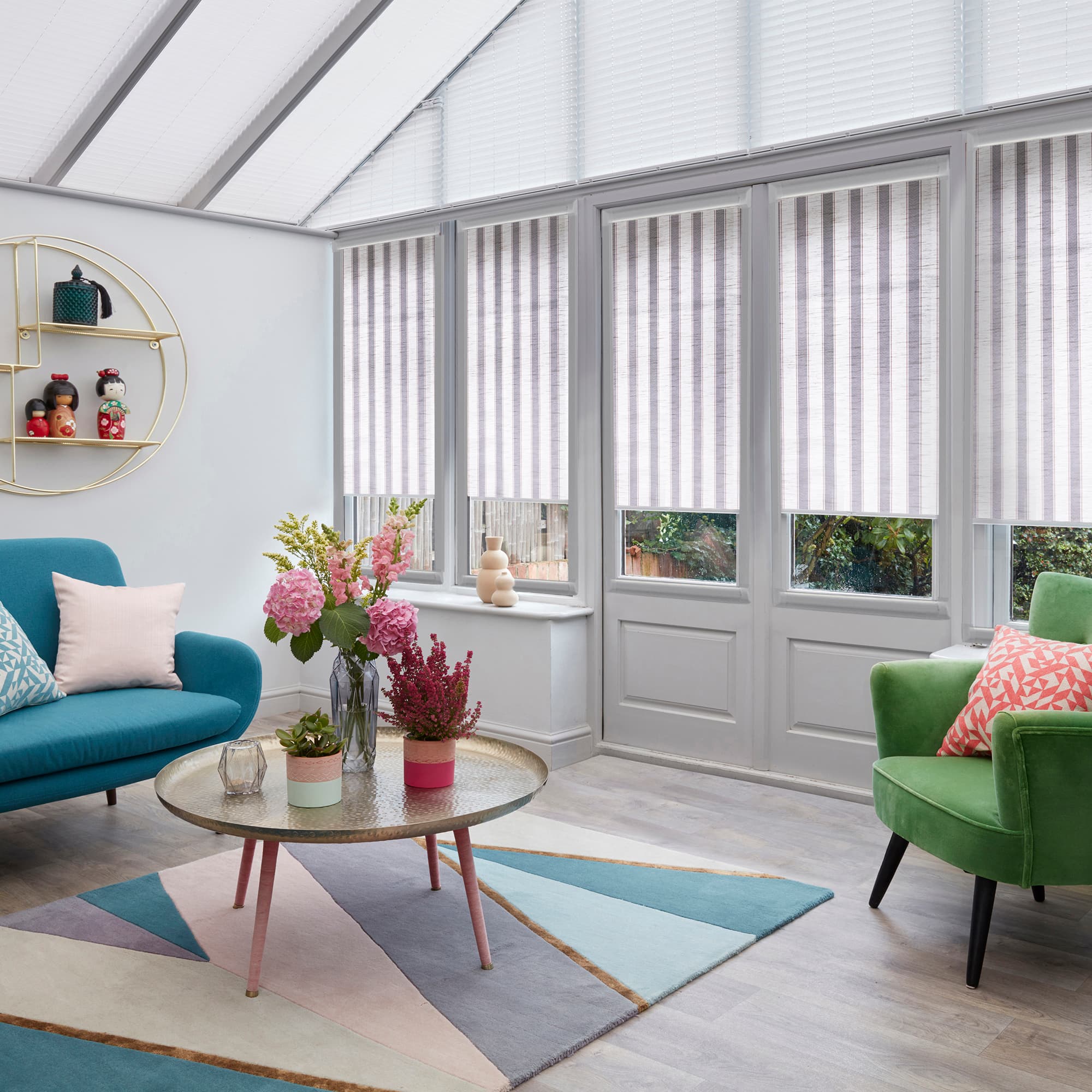 Tide Denim Conservatory Roller blinds