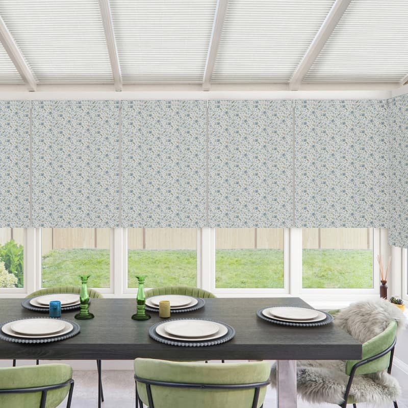 Connie Blackout Bluebell Roller Blind