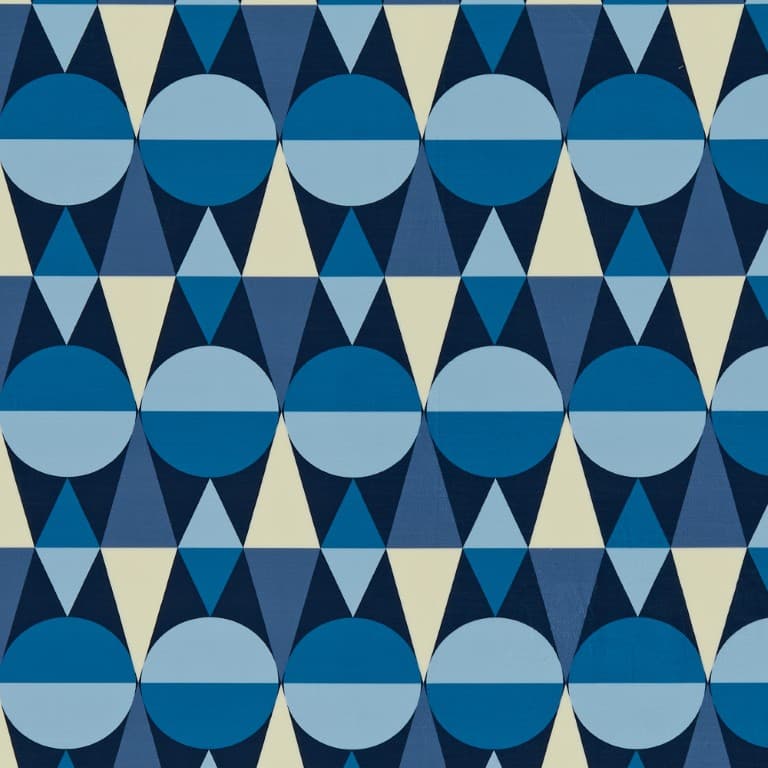 Piccadilly Dots Cobalt Roman blind