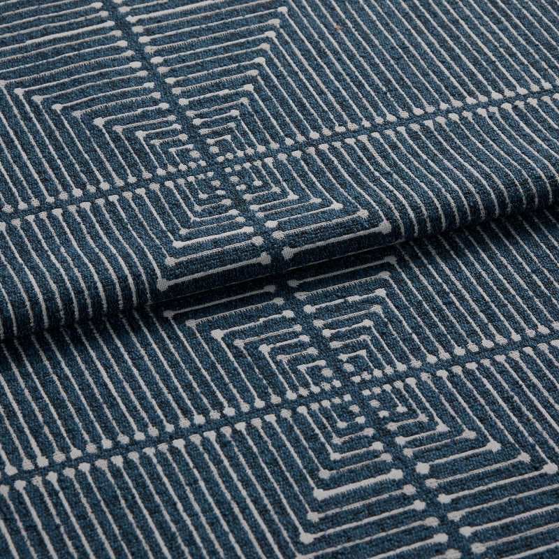 Inkdrop Navy Curtains