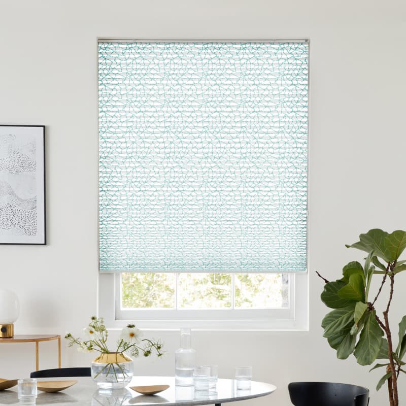 Darwin Teal Pleated blind