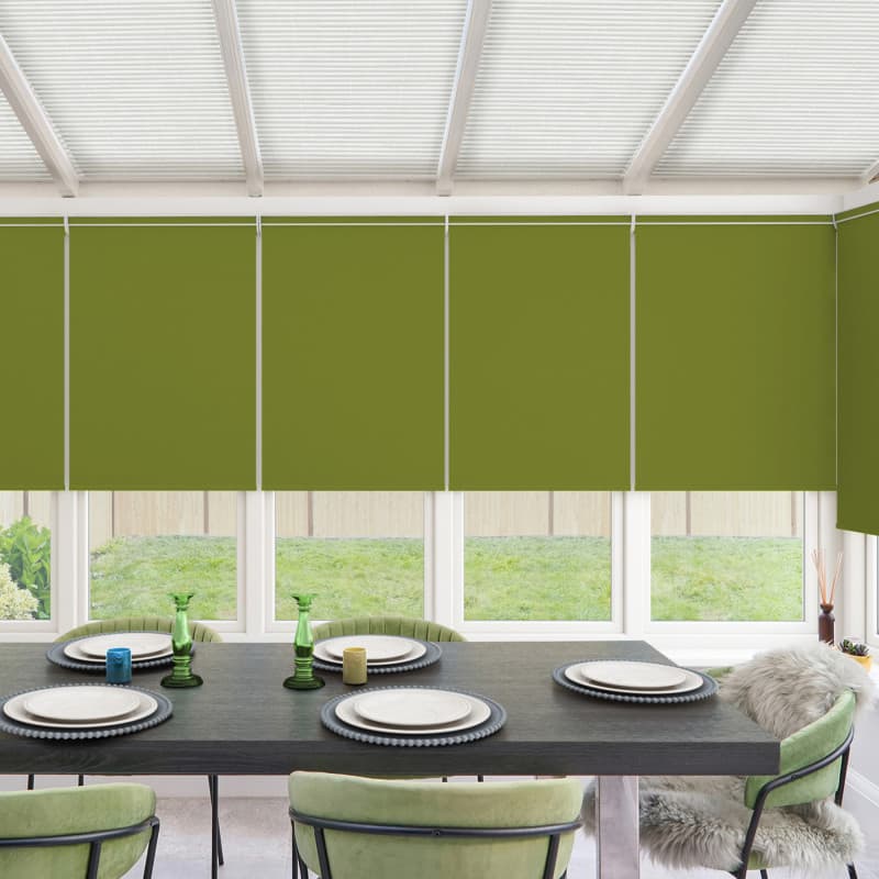Acacia Blackout Olive Roller Blind