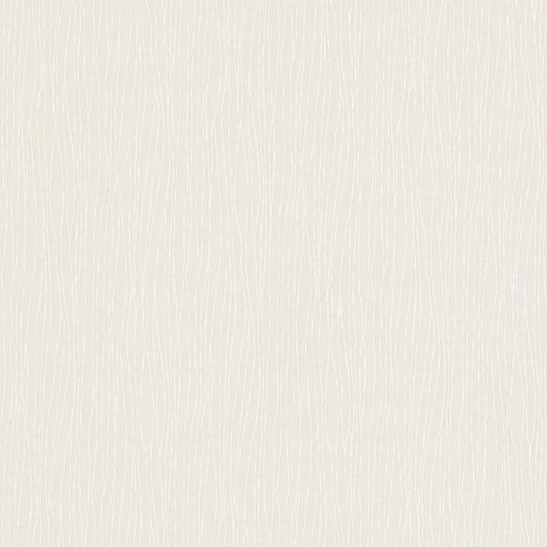 Cream-colored textured wallpaper with subtle vertical embossed lines (woodgrain-like) â€” covering the wall surface; lying flat and unadorned; evenly lit interior wall with no visible furniture or windows.