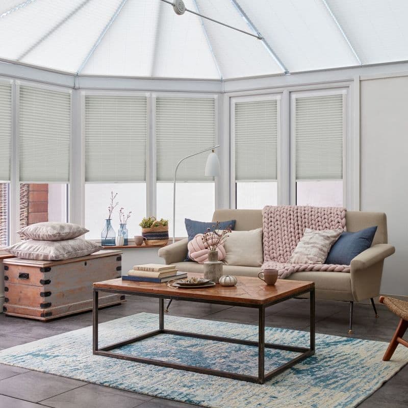 Seren Silver Pleated blind