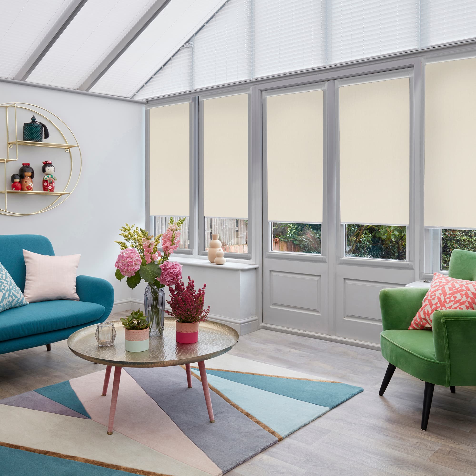 Amara Beige Conservatory Roller blinds