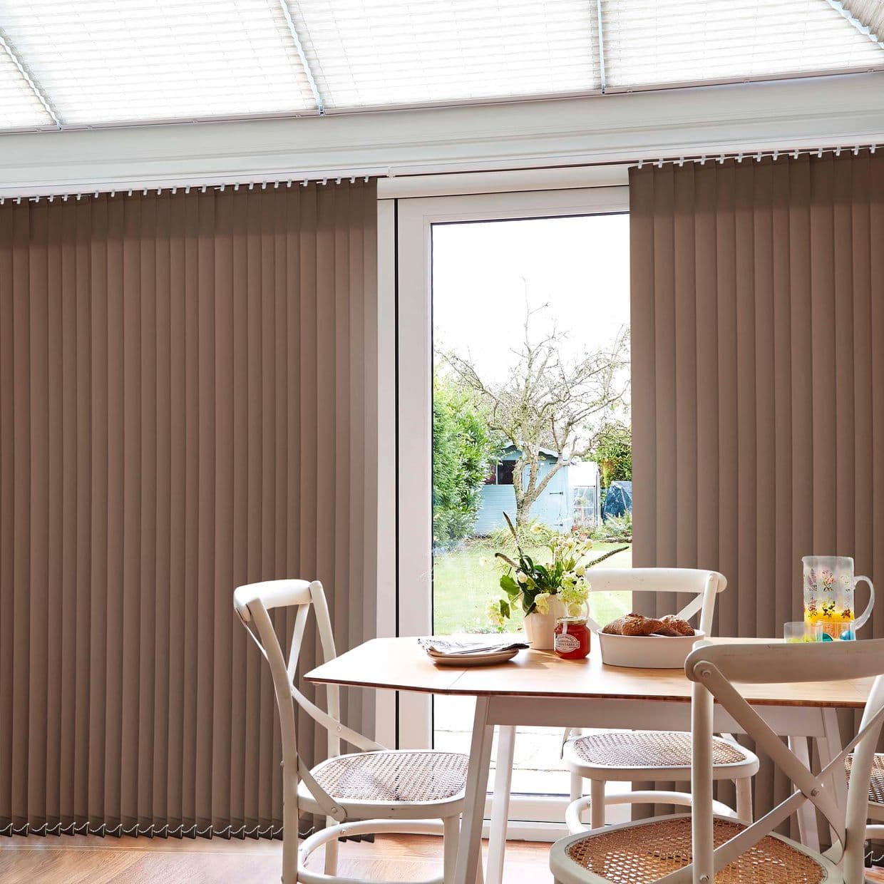 Tempest Brown Conservatory Vertical Blind