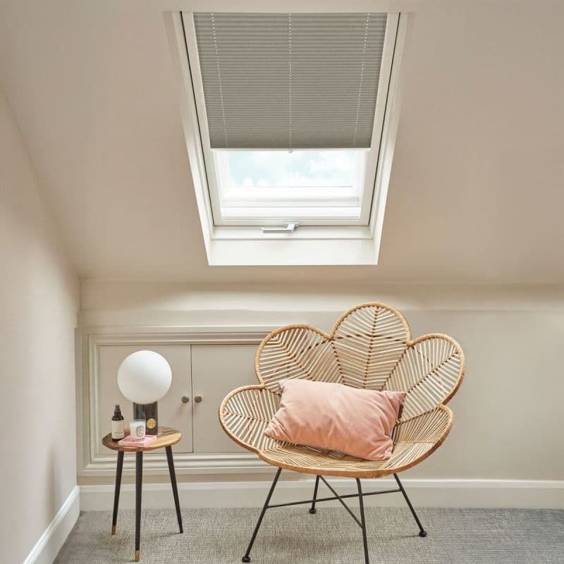 Crush Taupe Pleated blind