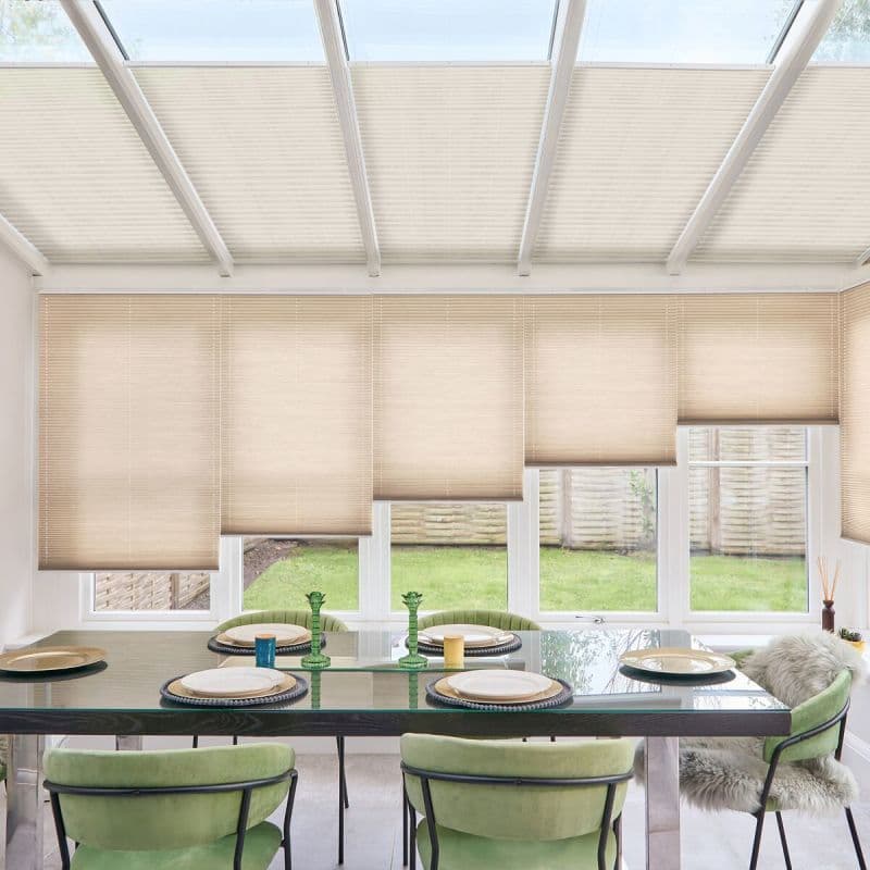 Malbec Cream Pleated Blind