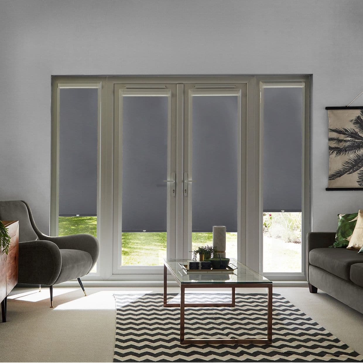 Acacia Gunmetal Perfect Fit Roller blind