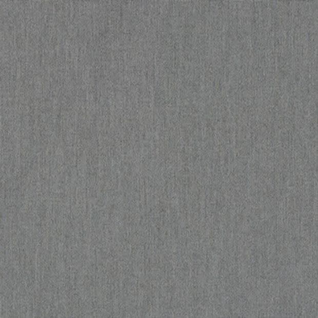 Gray heathered fabric swatch fills the frame, displaying fine woven texture; lying flat and evenly lit in neutral studio lighting, no other objects visible, edges indistinct against a uniform background.