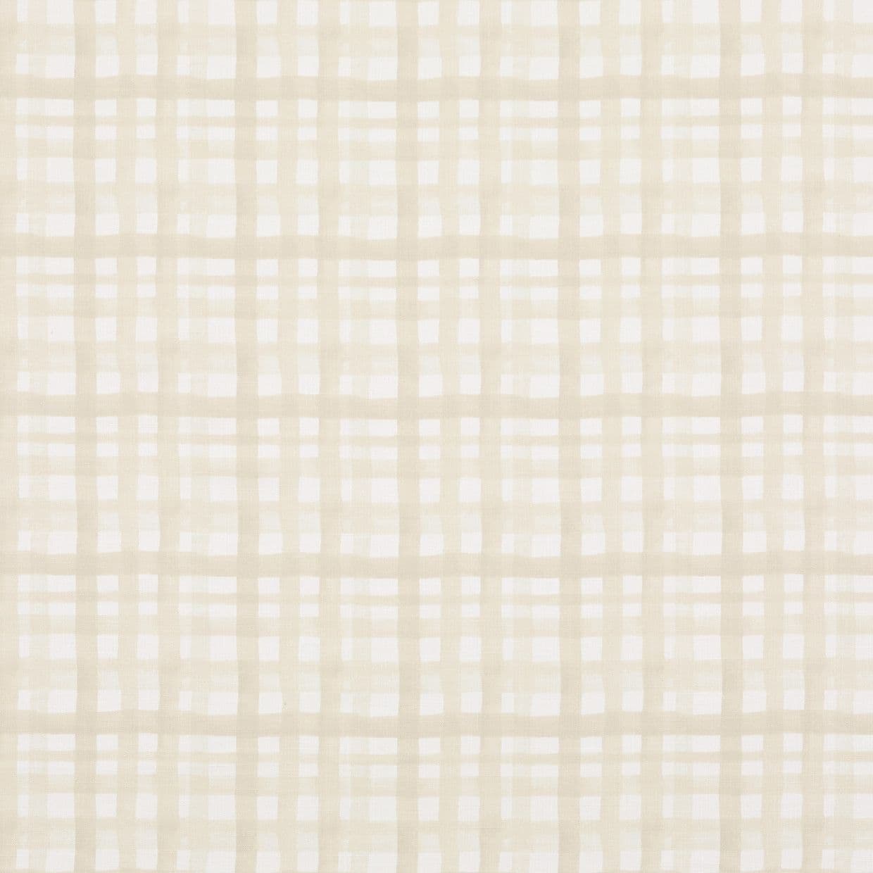 Gingham Crème Roman Blind