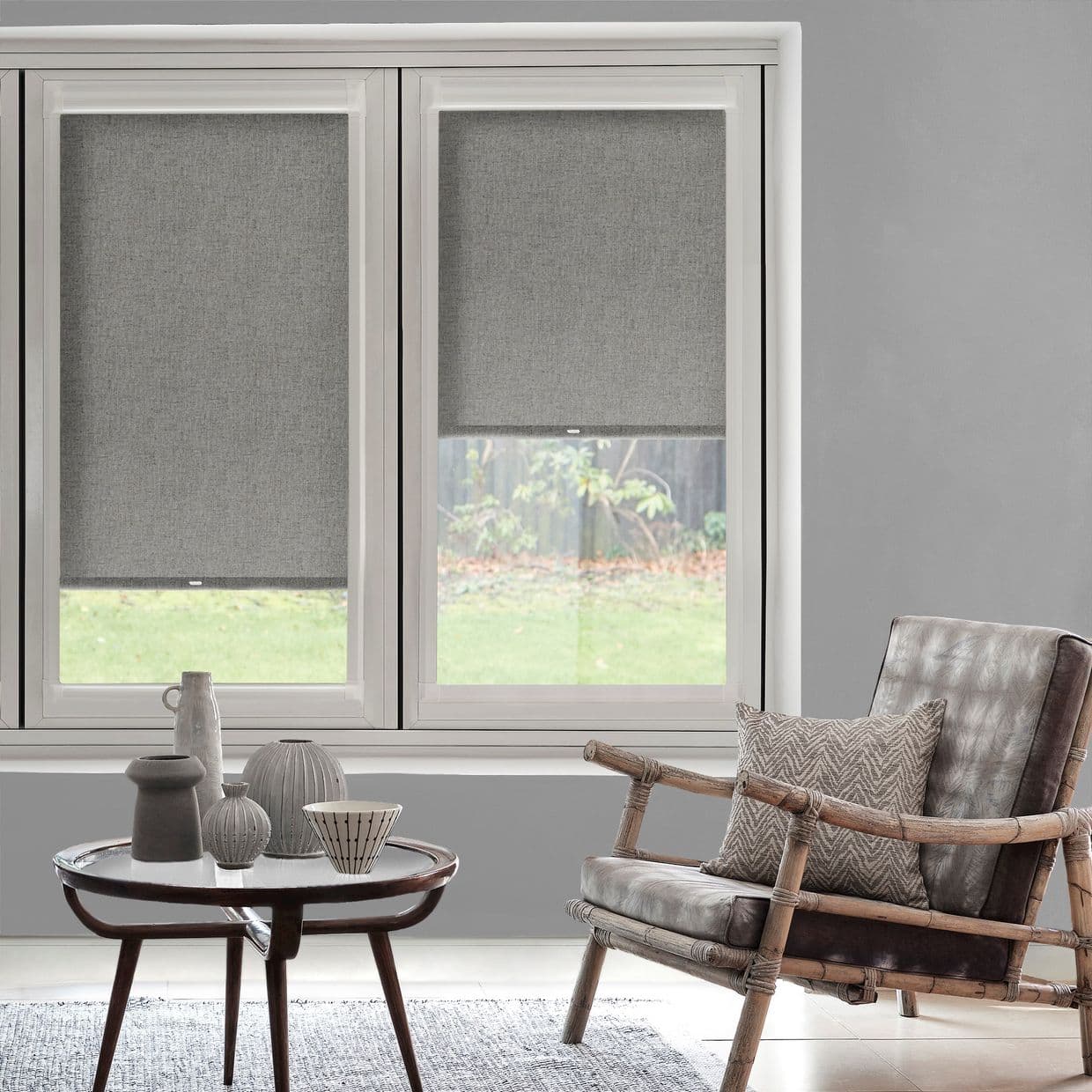 Harrow Charcoal Perfect Fit Roller blind