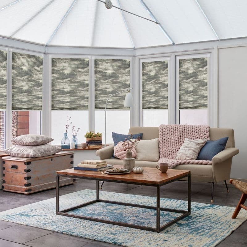 Thermashade Ripple Earth Pleated blind