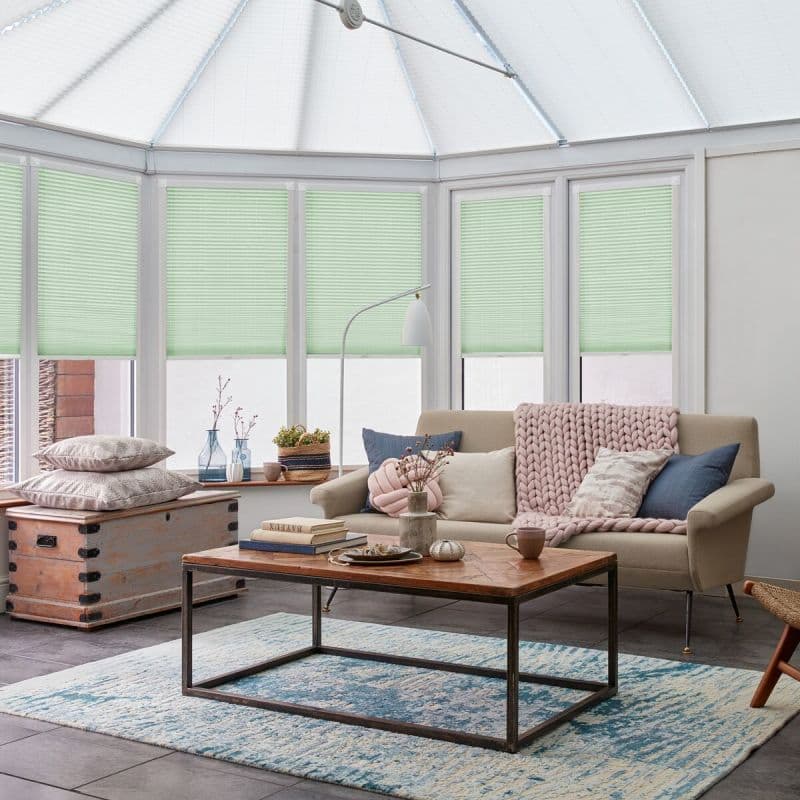 Florence Mint Pleated blind