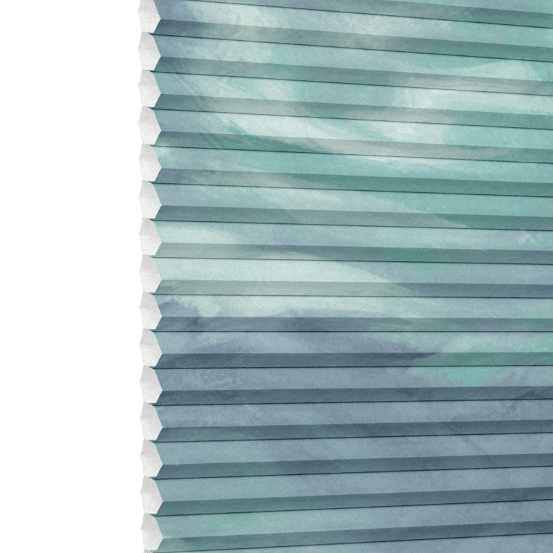 Thermashade Ripple Aqua Pleated blind