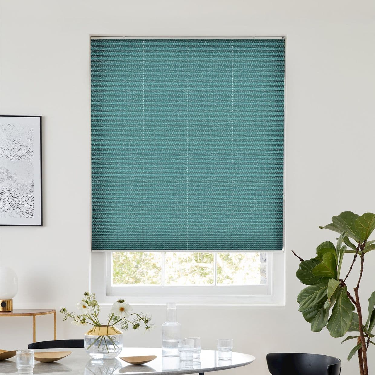 Gatsby Green Pleated Blind