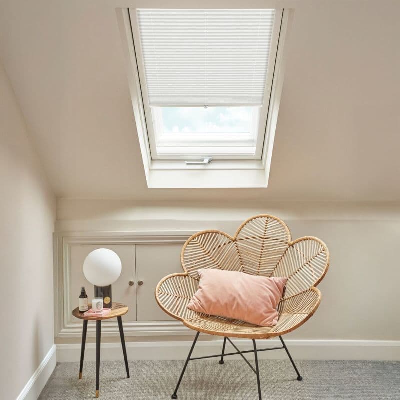 Radiance White Pleated blind