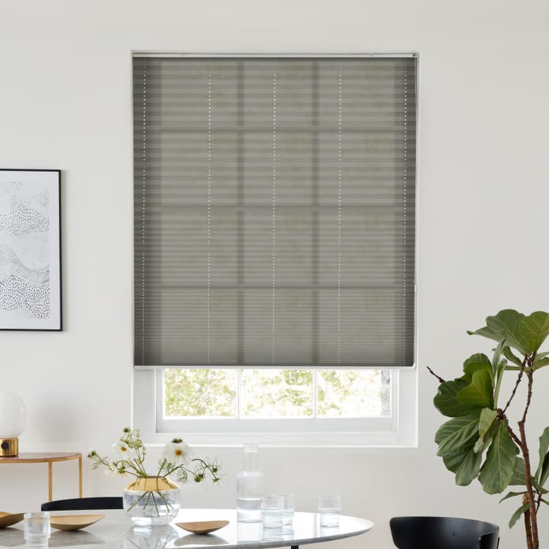 Lumina Sheer Mercury Pleated blind