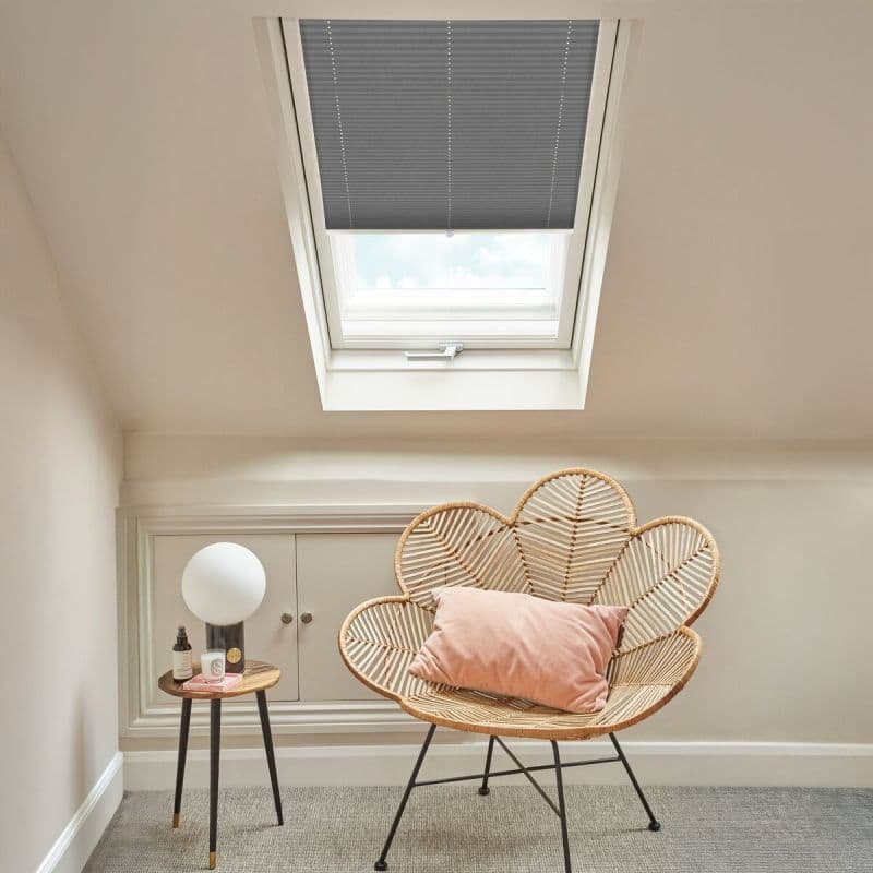 Crush Slate Pleated blind