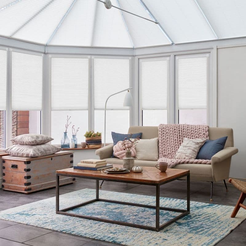 Florence White Pleated blind