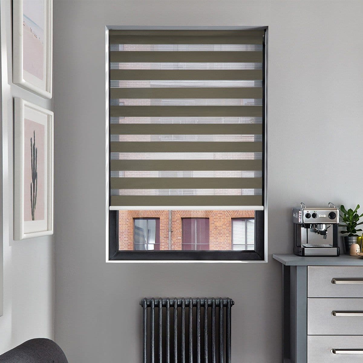 Dusk Dark Beige Day and Night Blind