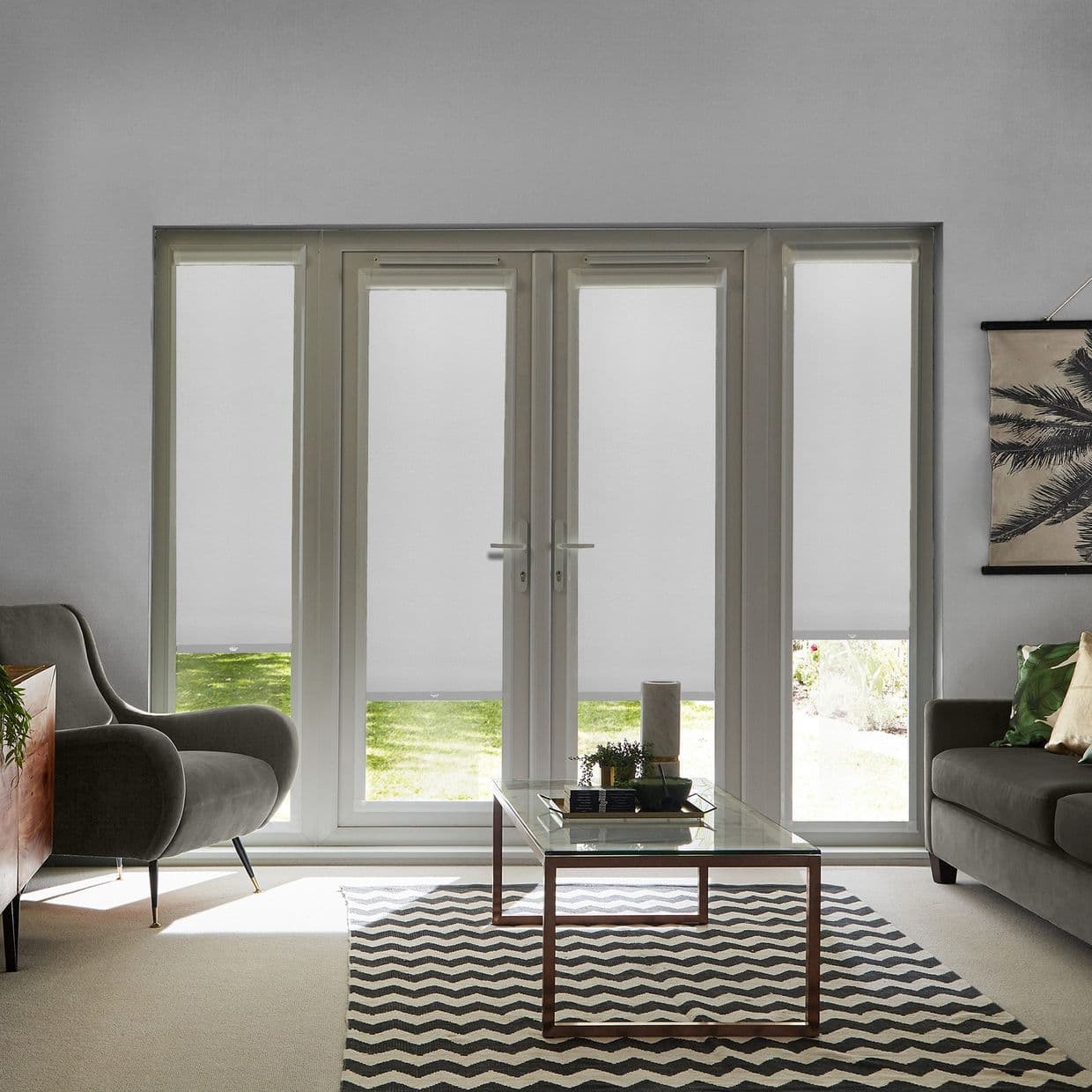 Costello Silver Perfect Fit Roller blind