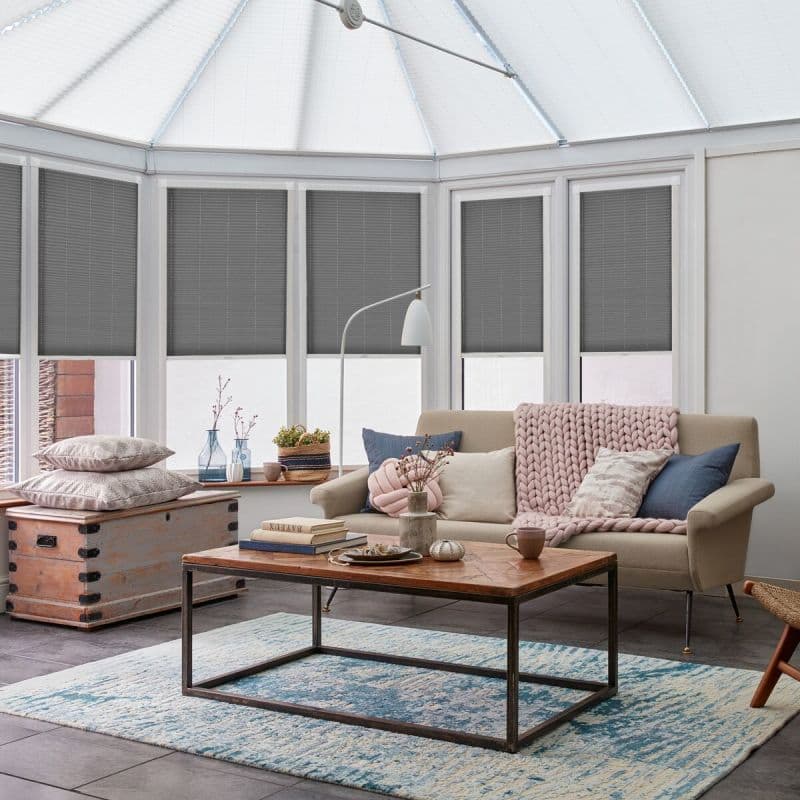 Crush Slate Pleated blind