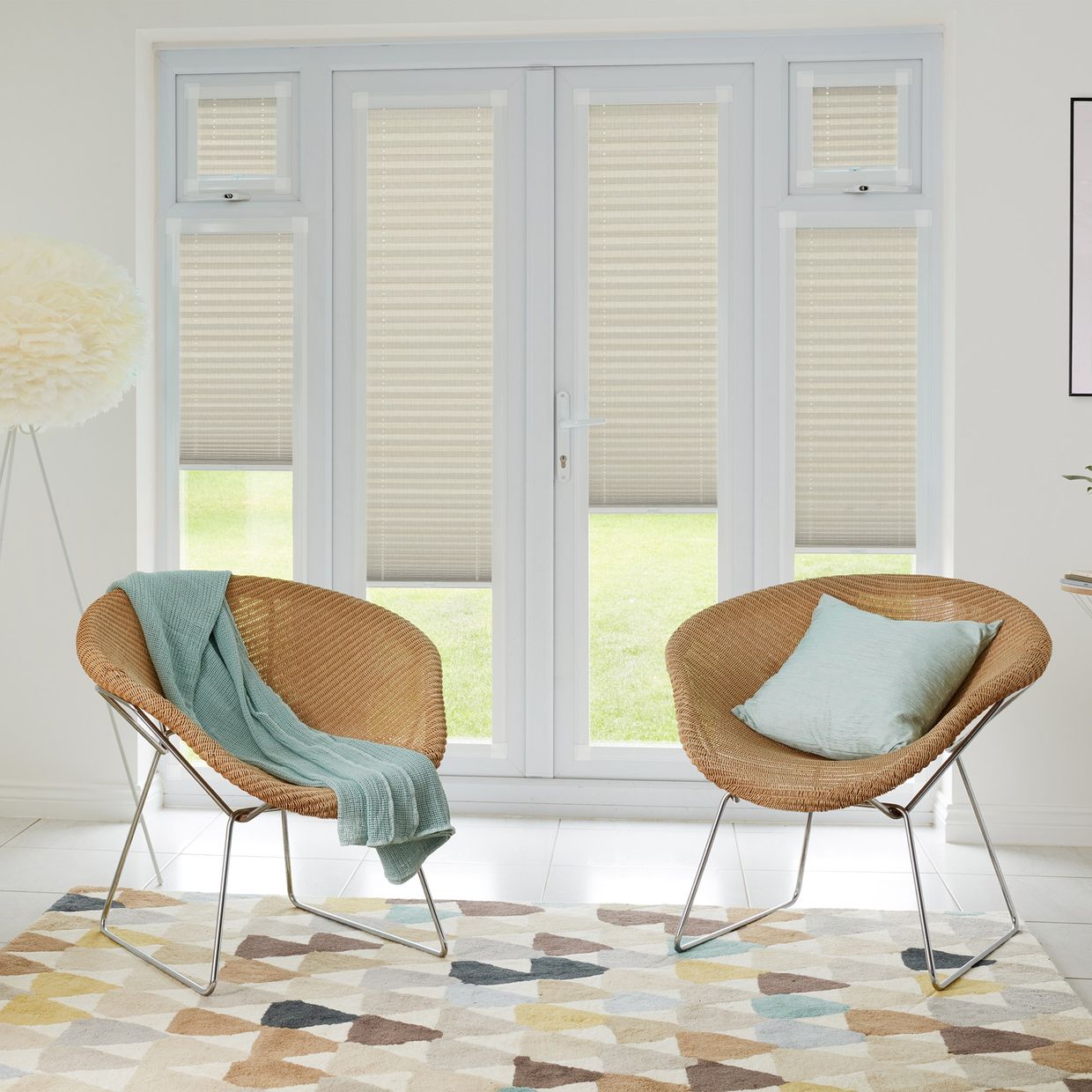 Bali Ivory Perfect fit Pleated blind