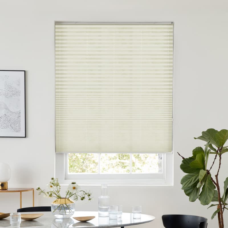Lumina Sheer Cotton White Pleated blind