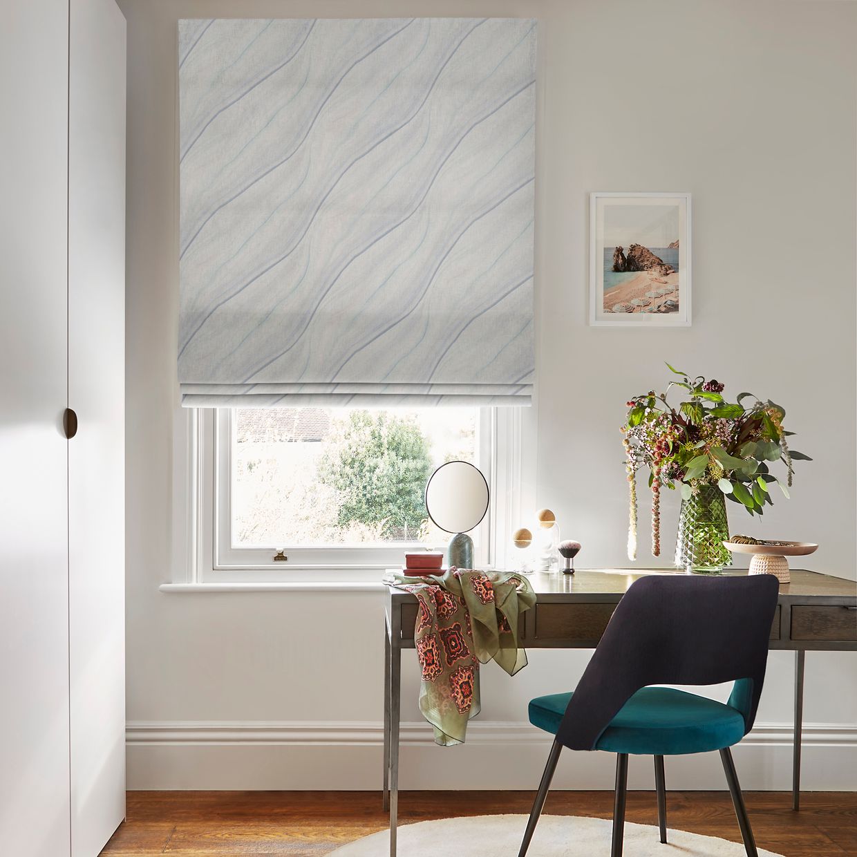 Elegance Mist Roman blind