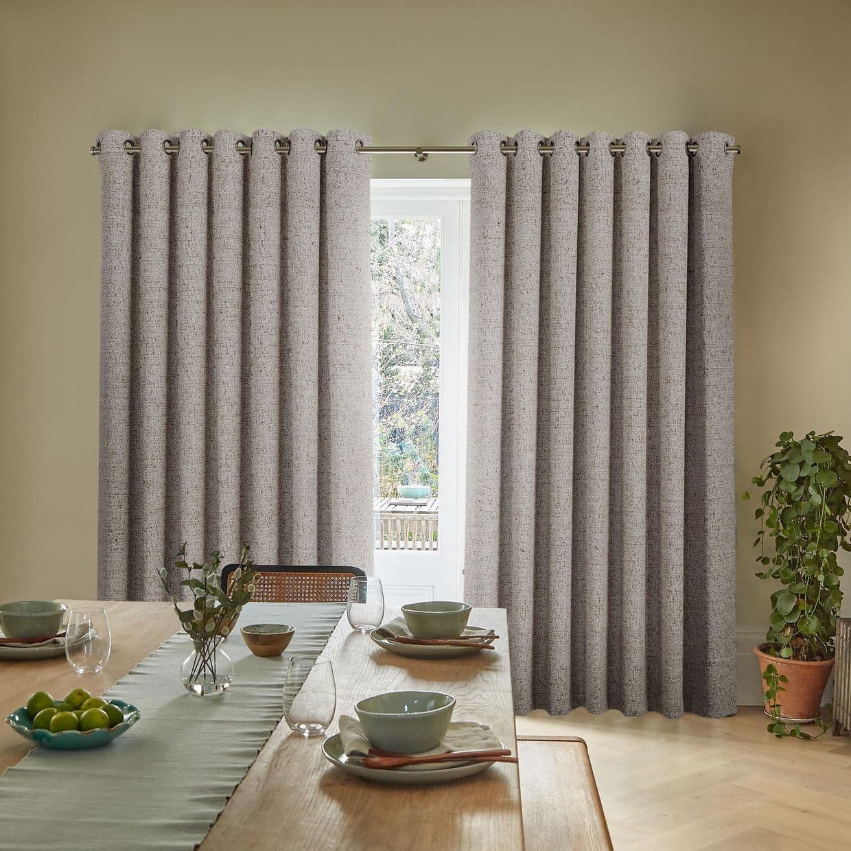 Nest Almond Curtains