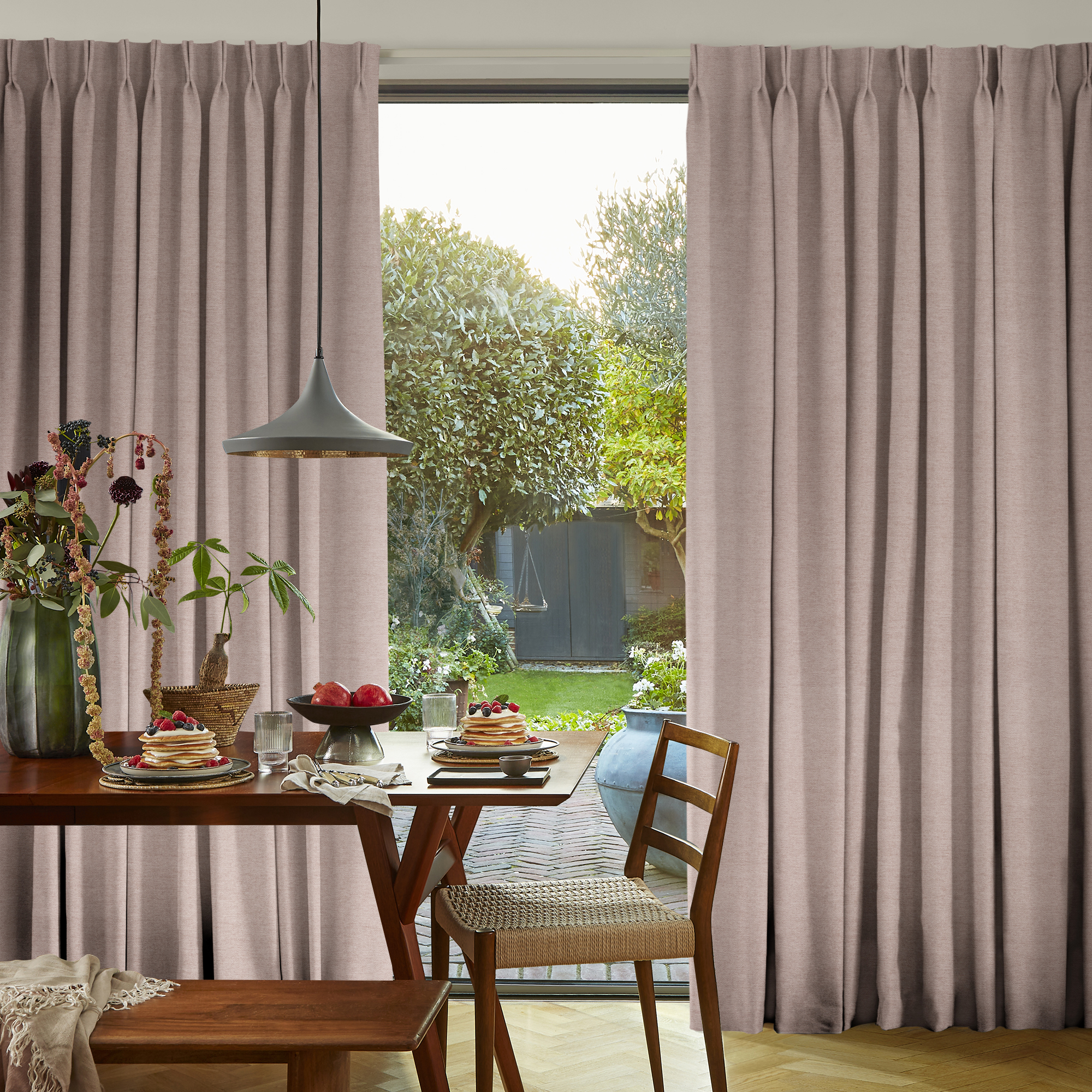 Pique Blush Curtains