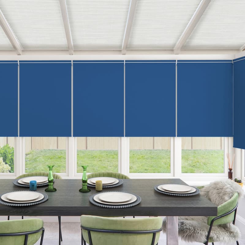Acacia Blackout Royal Blue Roller Blind