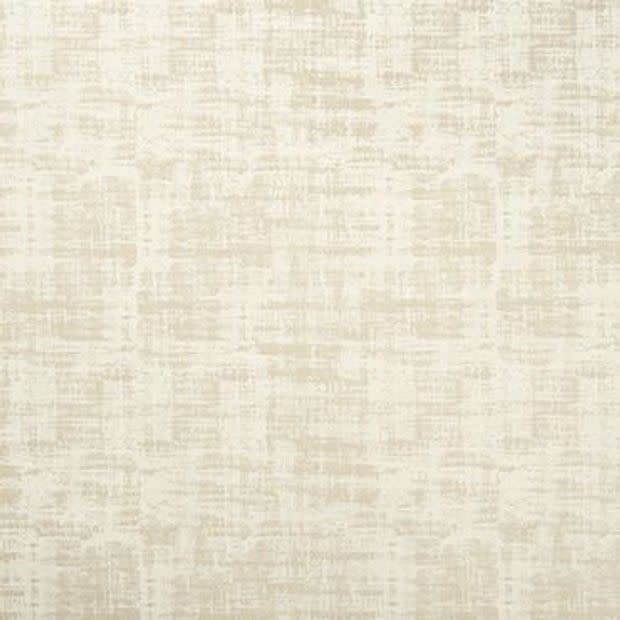 Beige woven-look wallpaper with subtle crosshatch texture covering the entire frame; neutral, even lighting suggests an interior wall close-up with no visible fixtures or windows.