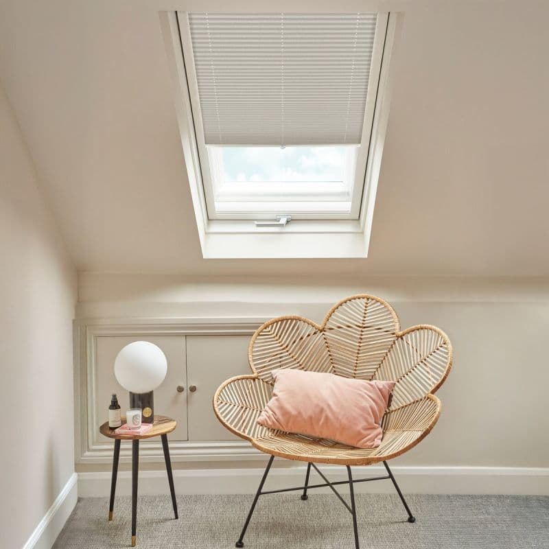 Shimmer Taupe Pleated blind