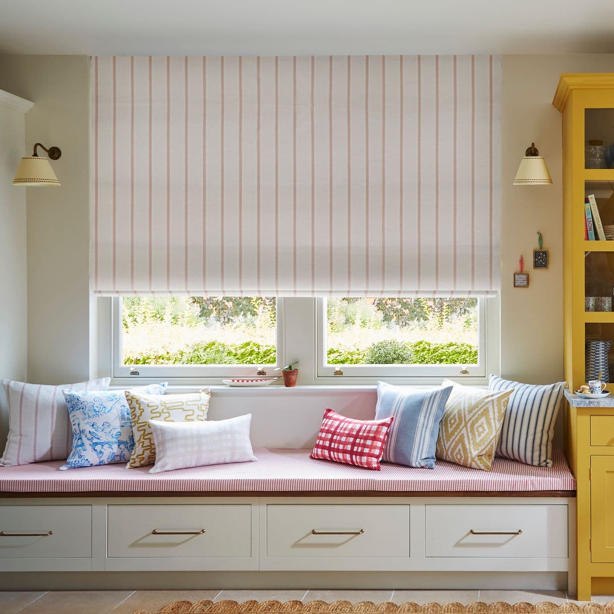 Linen Blanc Roman Blind