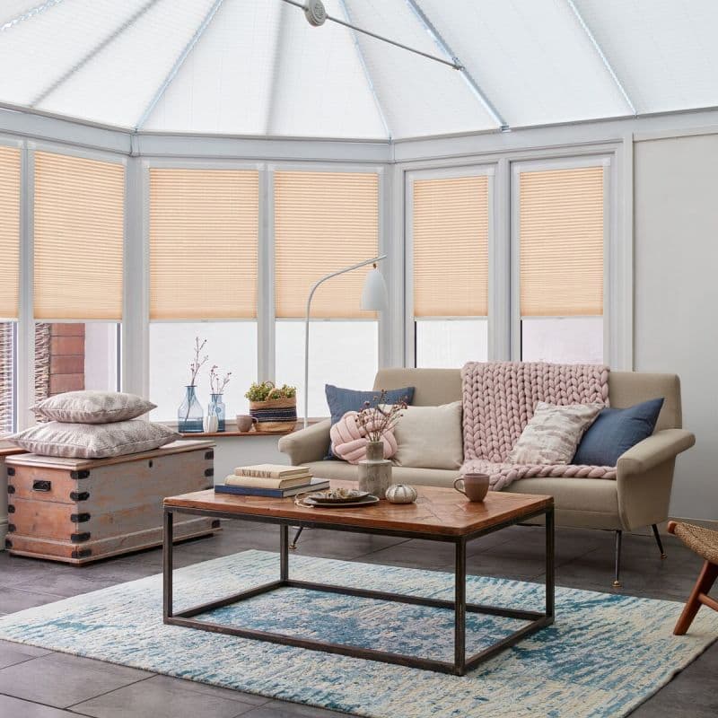 Florence Apricot Pleated blind