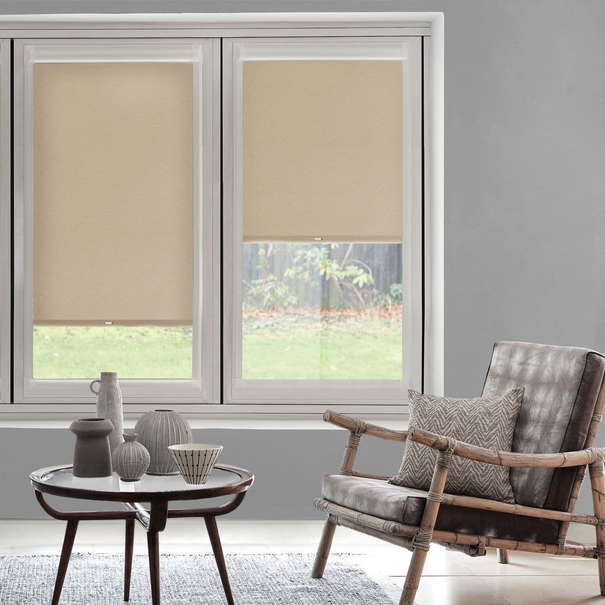 Marco Blackout Praline Perfect Fit Roller blind