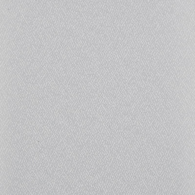 Close-up of gray woven fabric, tightly textured with small interlaced threads; lying flat and evenly lit in a neutral setting, with no visible edges, patterns, or distinguishing features.