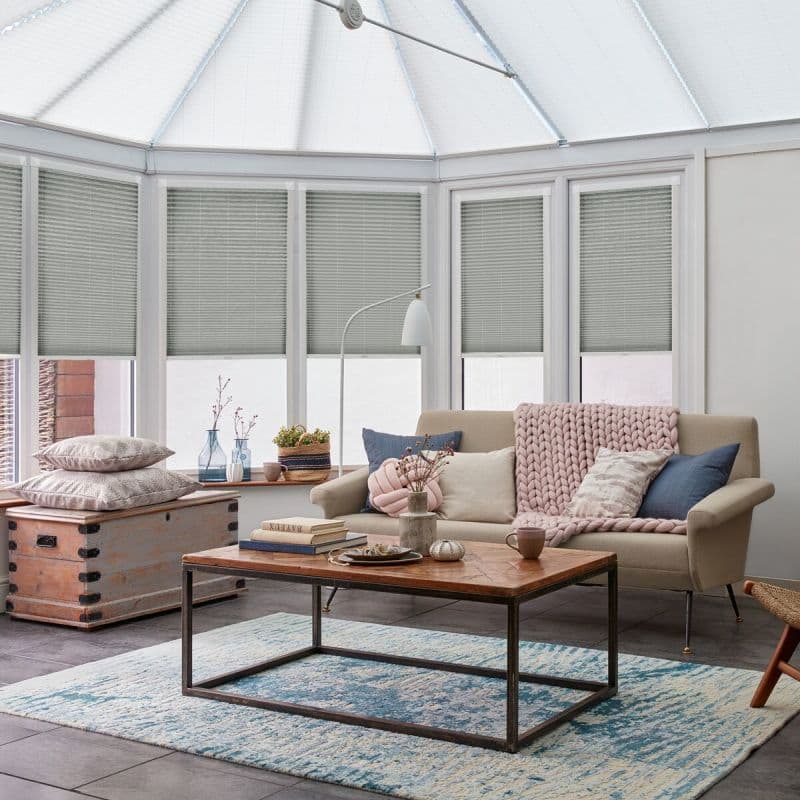 Sasso Grey Pleated blind