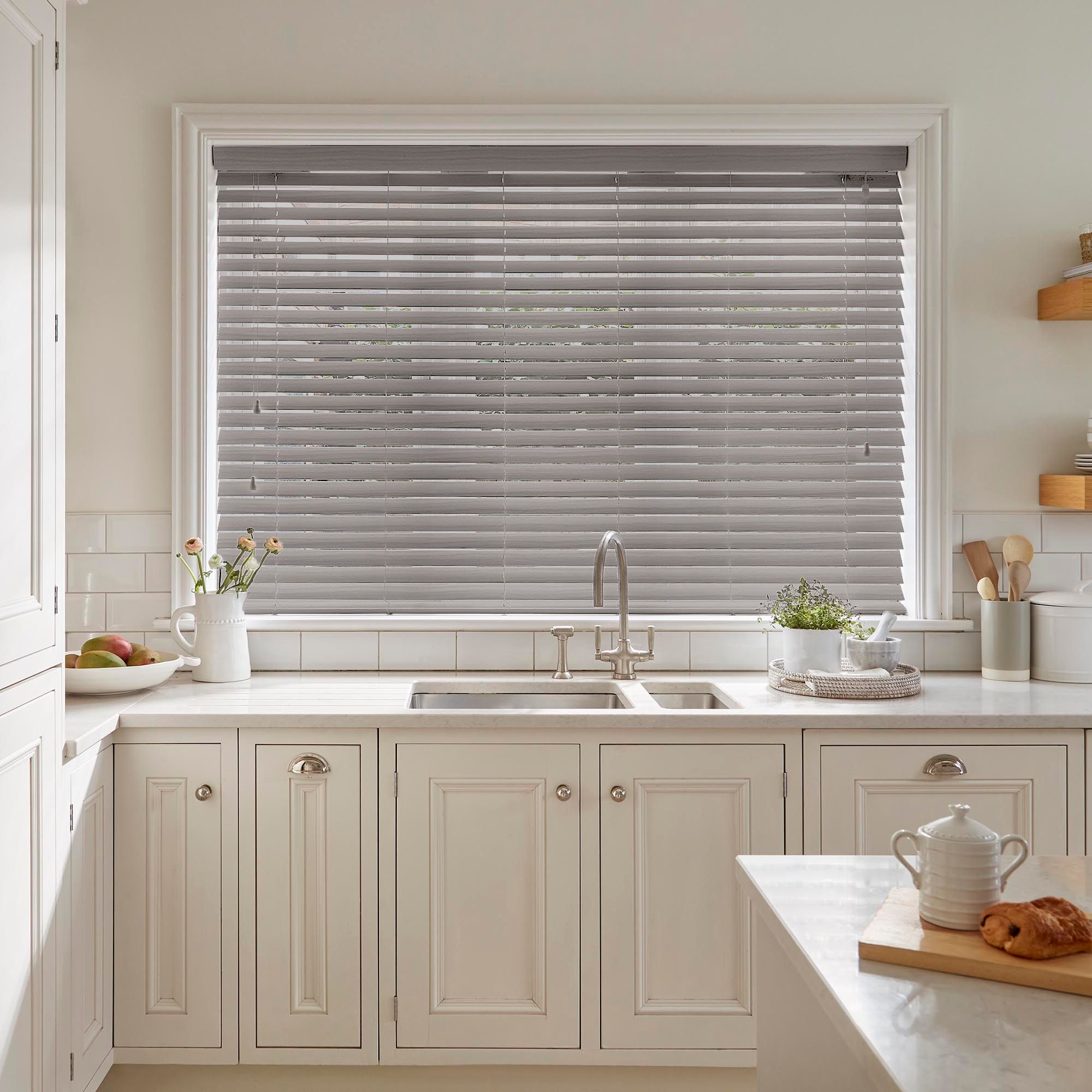 Illusions Smoke Faux Wood Venetian