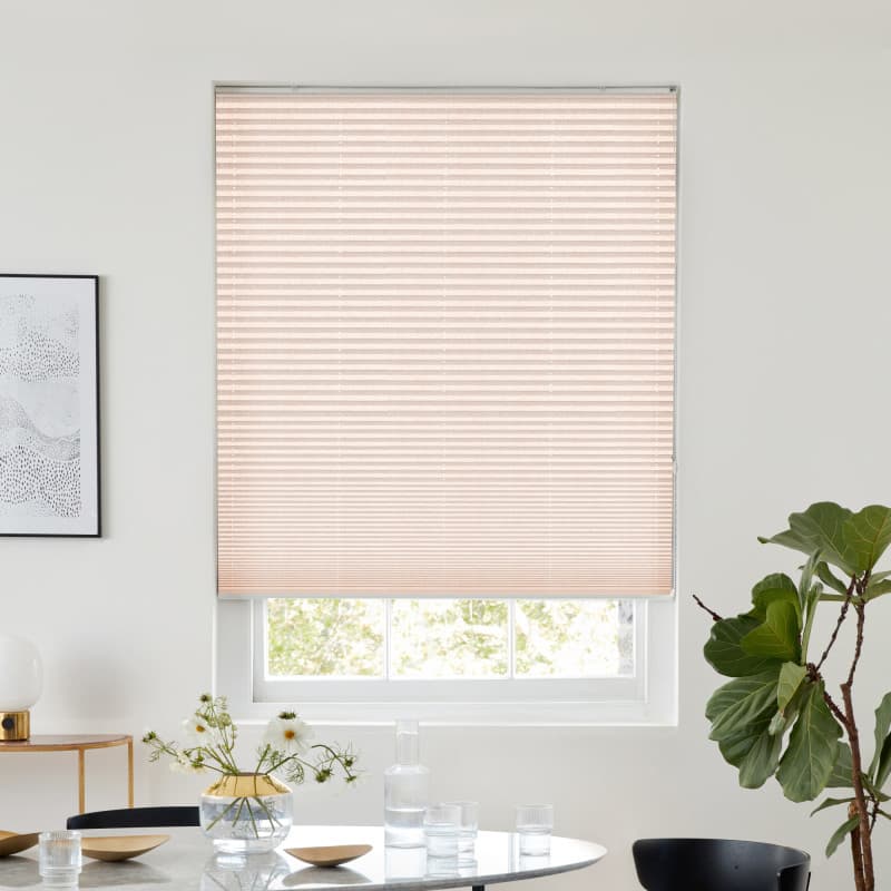 Ovie Blush Pleated blind
