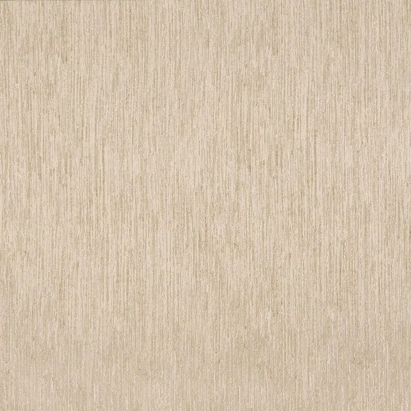 Beige textured wallpaper with subtle vertical striations covering a wall; flat and evenly applied, providing a warm, softly lit interior surface.