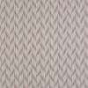 Patterned wallpaper of vertical brushstroke chevrons in muted beige and taupe — repeating across the surface — close-up flat wall or fabric sample under neutral lighting.
