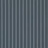 Navy-blue wallpaper with evenly spaced thin white vertical pinstripes covering a flat surface; it hangs statically, shown as a close-up with uniform, neutral lighting and no surrounding context.