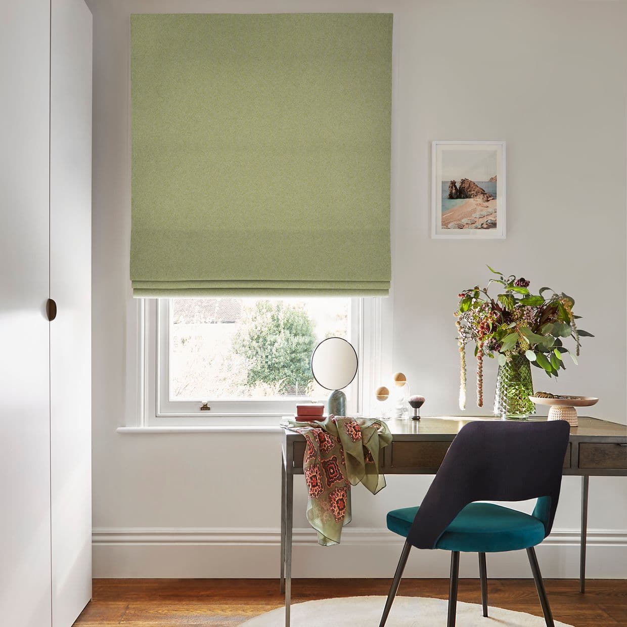 Huxley Moss Roman Blind