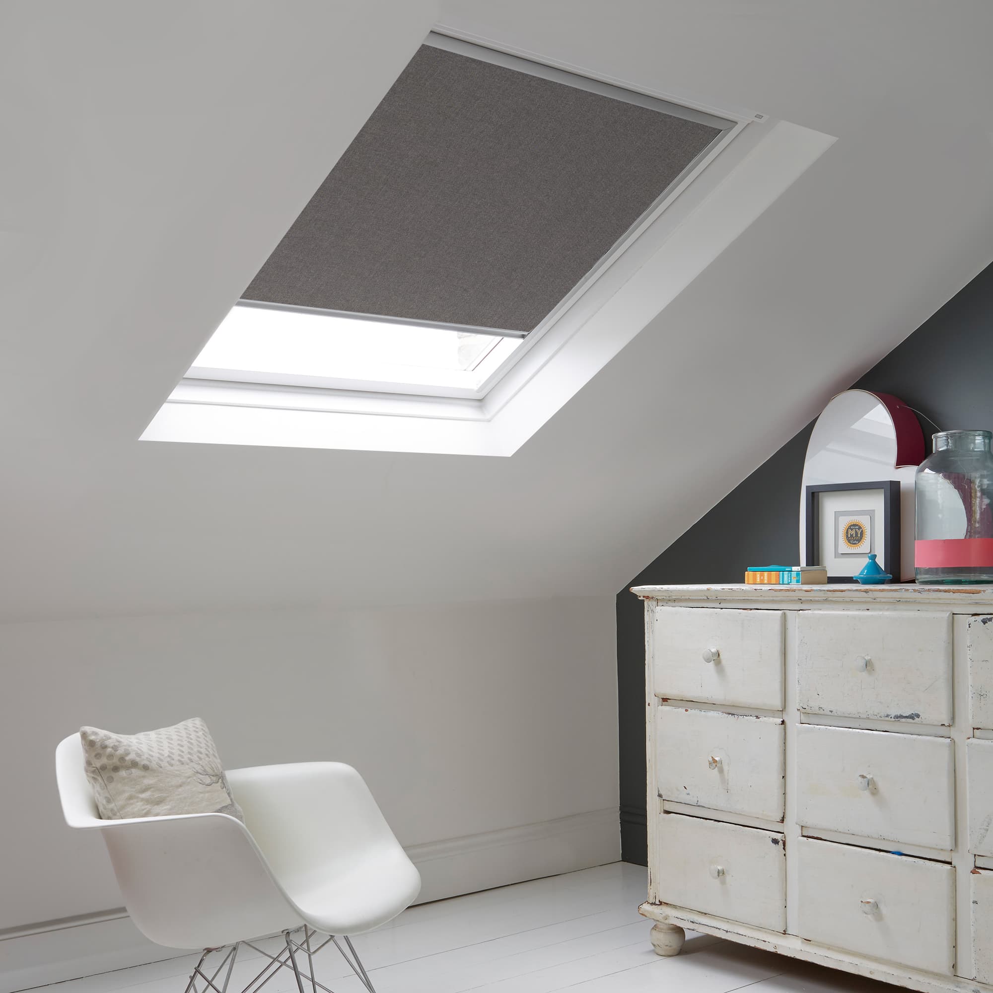 Crown Slate Skylight Roller Blind