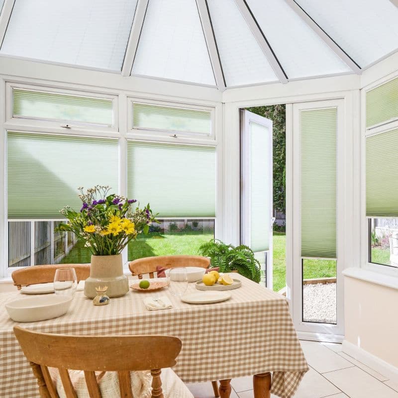 Duette Silk Celery Honeycomb blind